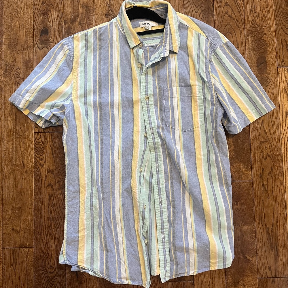 The Rail Stripe Oxford Cloth Shirt // M